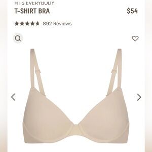 SKIMS fits everyone bra 34A color: Sand - brand new